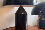 Set Metalen Design Tafellampen Zwart   Atollo Oluce Stijl