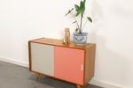 Vintage Fineer Design Kast Jiri Jiroutek Roze Wit U-452
