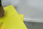 Vintage Draaibare Tafel Met Geel Formica Blad - Tnc2