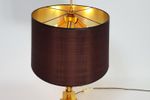 Regency Messing Palmblad Tafellamp Sciolari '60 Mid Century