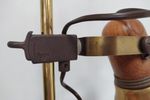 Brass And Wood Table Lamp, 70S