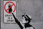 Banksy 'Graffiti Is A Crime'