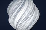 Koch #2 Anticlockwise Pendant Light White - Limited Edition (1/330) Swiss Design