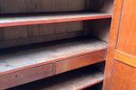 Grote Demontabele  Antiek Mahonie Notariskast / Kuifkast 246 Cm Hoog