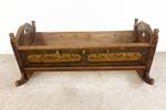 Antiek Duits Volkskunst Babybed Wiegje 1807