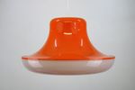 Stunning Orange Plastic Space Age Ufo Lamp - Massive - Belgian Design - 1970