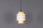 Vintage Glazen Hanglampje Bloemen