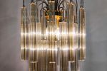 Paolo Venini Mobaresi Murano Italiaanse White And Yellow Crystal Kroonluchter