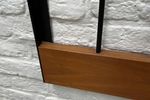 Vintage Xl Teakhouten Wandkapstok Met Spiegel | Jaren ‘60