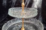 Verguld Kristal Walther Glas Etagère | Kerst