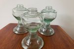 Vintage Vaasjes. Persglas. Vintage Glazen Kandelaars / Olielampen.