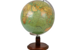 Antieke Wereldbol Columbus Aardglobe Jaren 30 Nederlandstalig 48Cm