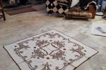 4 stuks witte vintage gehaakte kleedjes, 18 cm ronde tafelkleed placemats katoen handgemaakte kanten placemats rustieke decoratie bloemen tafelkleden voor tafels keuken eetkamer feest bruiloft