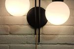 Vintage Dubble Bol Bol Lamp Wandlamp