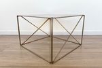Super Zeldzame Mid Century Isocele Side Table Ontworpen Door Max Sauze, Franse Architecturale Salont