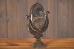 Vintage Tafel Spiegel | Oude Metalen Kaptafel Spiegel