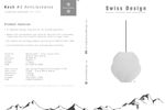 Koch #2 Anticlockwise Pendant Light Black - Limited Edition (1/330) Swiss Design