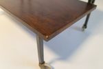 Trolly - Pastoe Stijl - Braakman - Fineer - Metaal - Bijzettafel - 60'S