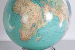 Midcentury Glazen Globe Met Licht Van Columbus Duoerdglobe, Duitsland