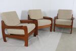 Vintage Mid Century - Deens Design - Fauteuil 'Biebergermund' | 3 Stuks Op Voorraad