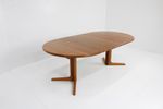 Vintage Deense Ronde Uitschuifbare Eettafel Skovby Massief Teak
