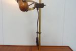Brass And Wood Table Lamp, 70S