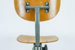 Werkstoel Atelierstoel Gebr De Wit Industrieel Hout 50S 60S