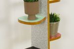 Vintage Plantenrek Met Frisse Kleuren