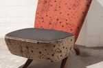 Mid Century Congo Chair By Theo Ruth For Artifort With Original Upholstery Vintage 1950S