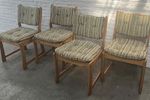 Viintage Grenen Eetkamer Stoelen 4X | Jaren '70/80 - Brutalist