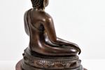 Prachtig Oud Boeddha Beeld Sculptuur Brons Zittend Chiang Saen Stijl 35Cm