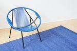 1960'S Blue Wired Balloon Chair