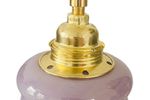 Opaline Hanglamp Paars Bloemen Vintage
