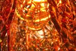 Mid Century Vistosi Murano ‘Spun Sugar’ Lamp Regency Vintage