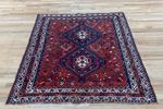 Handgeknoopt Hamadan Vloerkleed Rood 170X210Cm Perzisch Tapijt