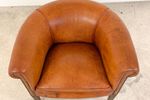 Vintage Schapenleren Kuip Feauteuil Club Chair Breda