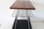 60'S Lectuurtafel Vintage Krantenbak Lectuurmand