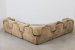Saporiti 1970S "Confidential” Sectional Sofa By Alberto Rosselli In Missoni Fabric