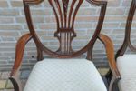 Antique George Hepplewhite Chairs Van 6 Stoelen Set