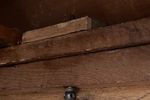 Grote Demontabele  Antiek Mahonie Notariskast / Kuifkast 246 Cm Hoog