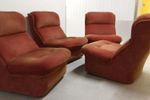 Vintage Space Age Design Modulair Sofa Set Fauteuils