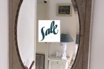Summer Sale!! Antieke Victoriaanse Ovale Spiegel Vintage