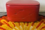 Retro Poef Rood Jaren 70
