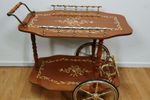 Vintage Hollywood Regency Drankkar, Trolley, Butlerwagen