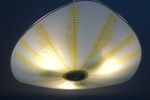 Yellow And White Ceiling Lamp 1960S
