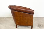 Vintage Schapenleren Clubfauteuil Van Lounge Atelier Leeuwarden