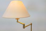 Vintage Dekundt Leeslamp Messing Verstelbaar Vloerlamp '70