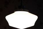 Antieke Art Deco Opaline Hanglamp