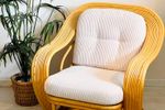 Vintage Midcentury Rotan Bamboe Fauteuil Paul Frankl Stijl