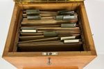 Vintage Archiefkast Met Roldeur